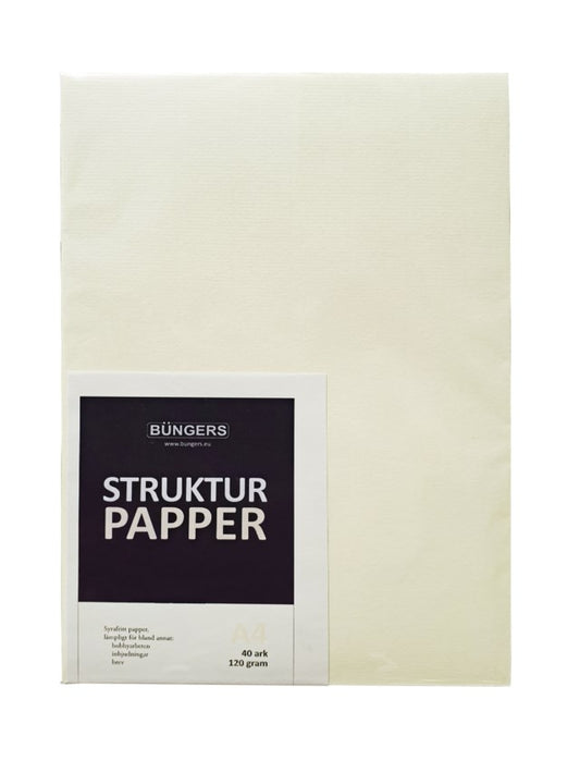 Brevpapper A4 linnepressat 120g vanilj 40st/fp