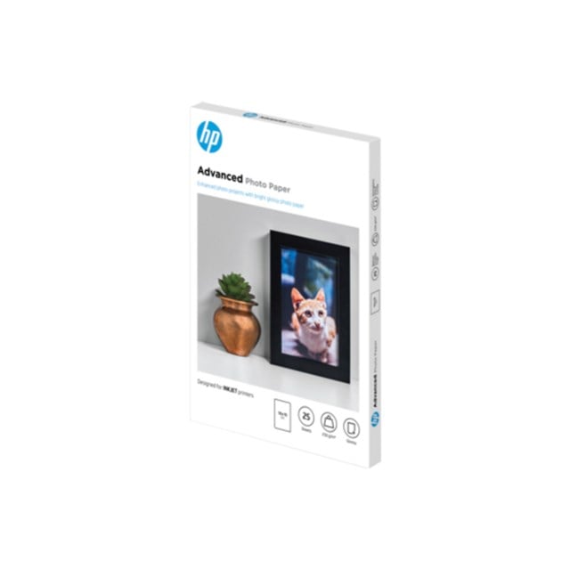 Fotopapper HP Adv. Glossy 250g 10x15cm 25st/fp