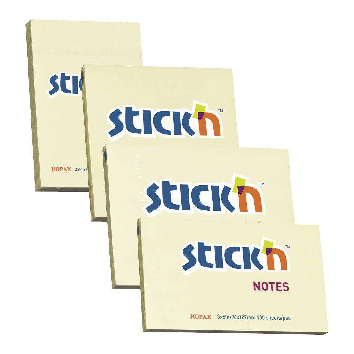 Notisar Stick´n Gul 76x51mm 100 Blad