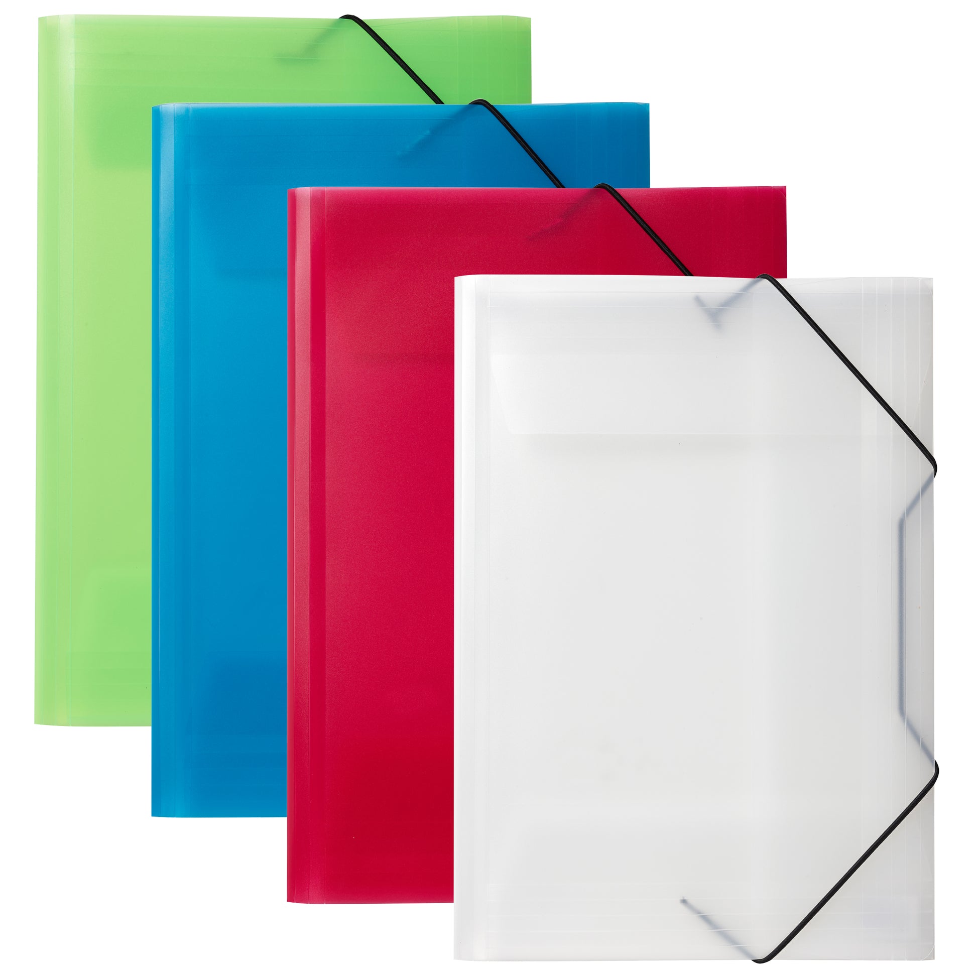 Snoddmapp PP 3-Klaff Transparent A4