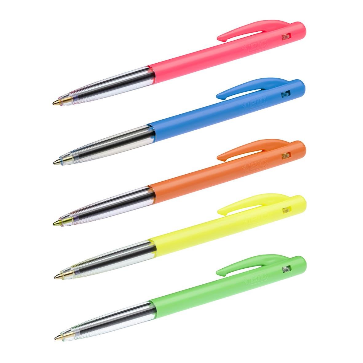 Kulspetspenna Bic Clic M10 Sort.Färger Medium