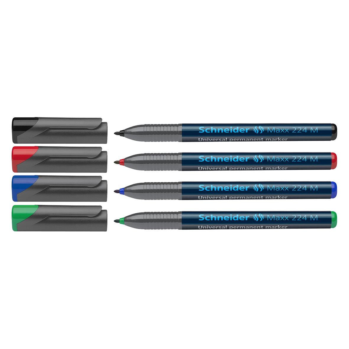 Universalpenna Schneider 224 Permanent Svart 1mm