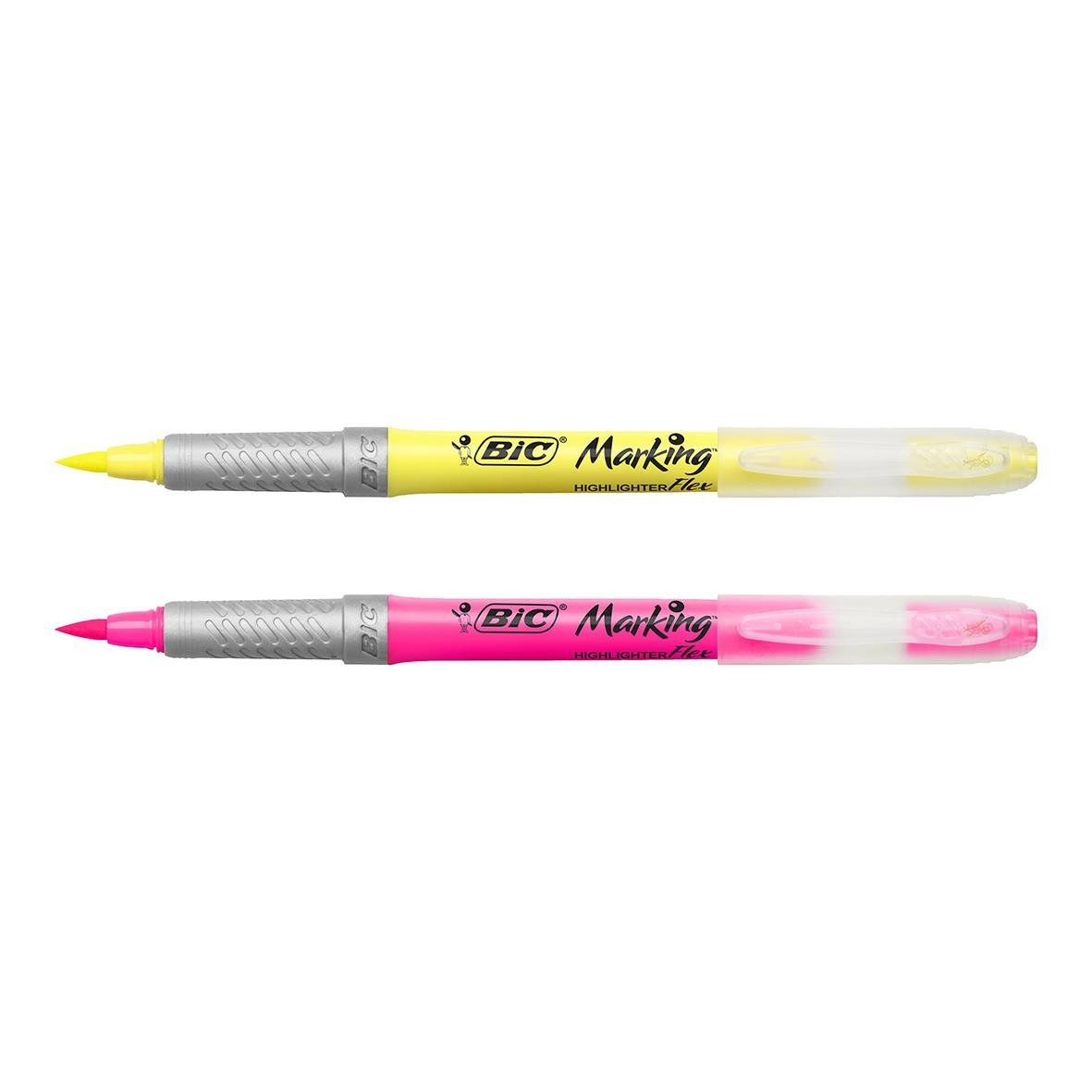 Överstrykningspenna Bic Flex Gul