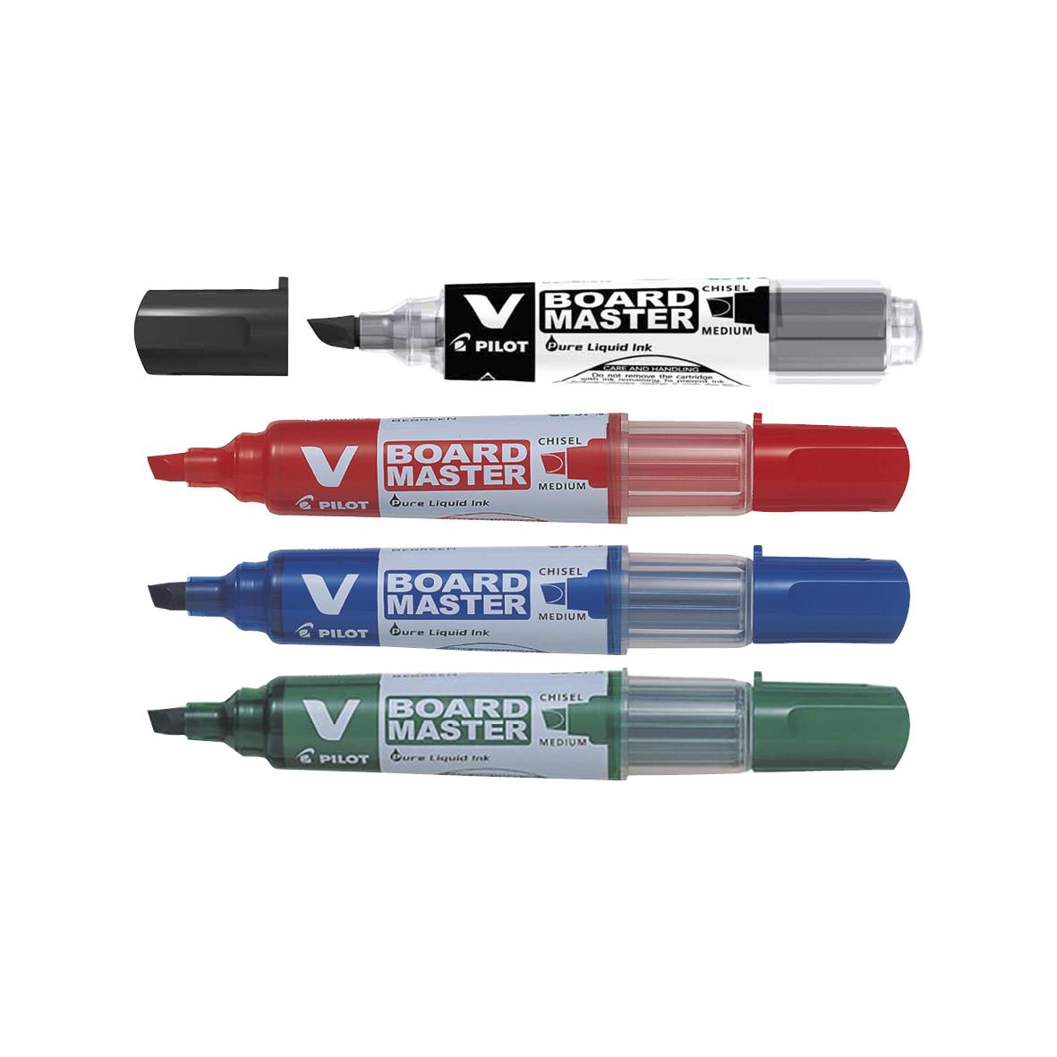 Whiteboardpenna Pilot V-Board Snedskuren Svart 2,2-5,2mm