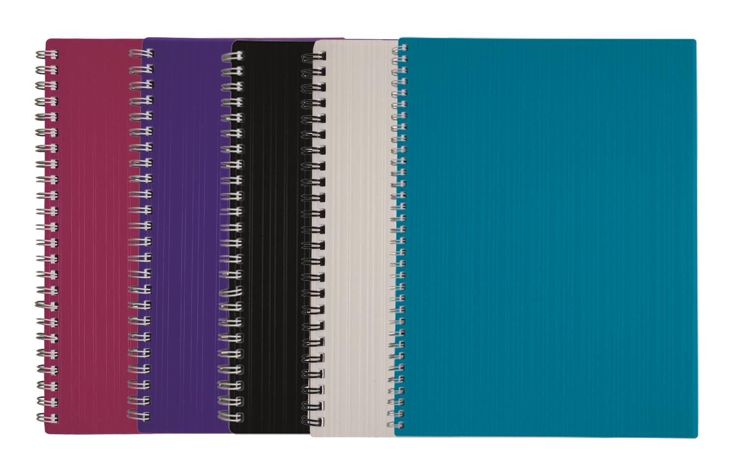 Kollegieblock Barcode PP Linjerat Svart A5 70g
