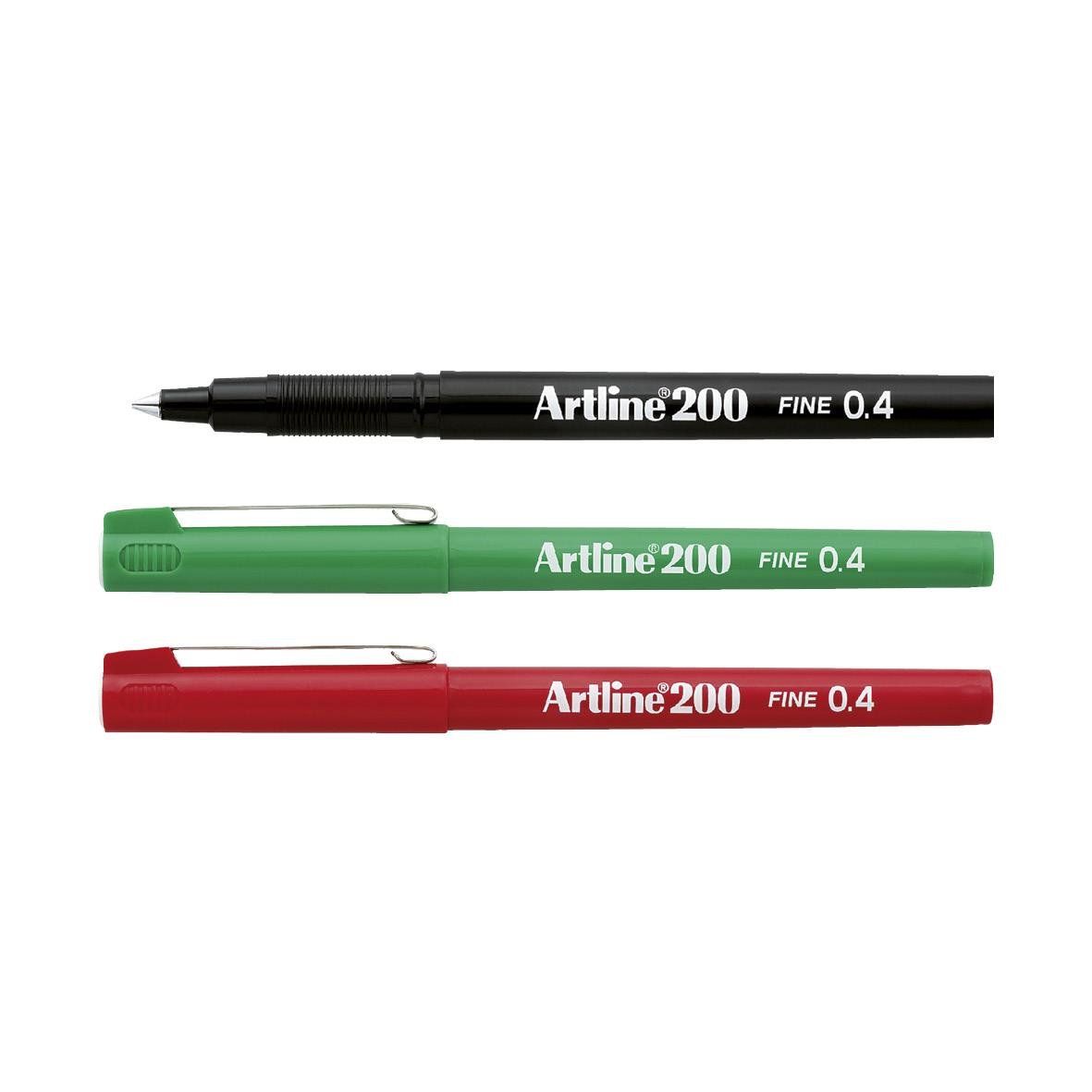 Fiberpenna Artline 200 Svart 0,4mm