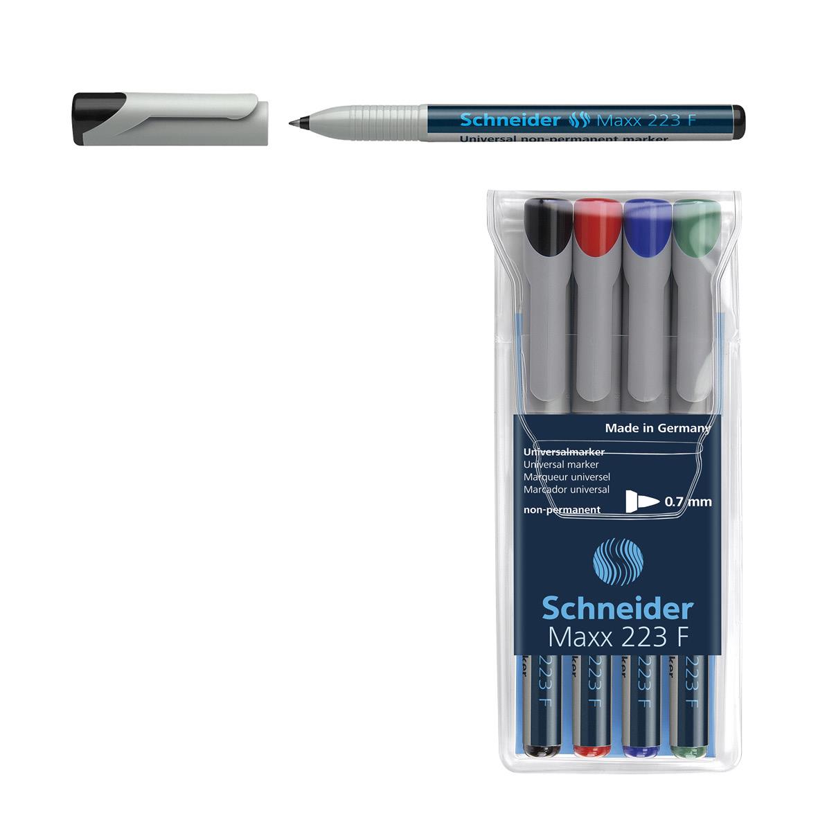 Universalpenna Schneider 223 Ej Permanent Svart 0,7mm