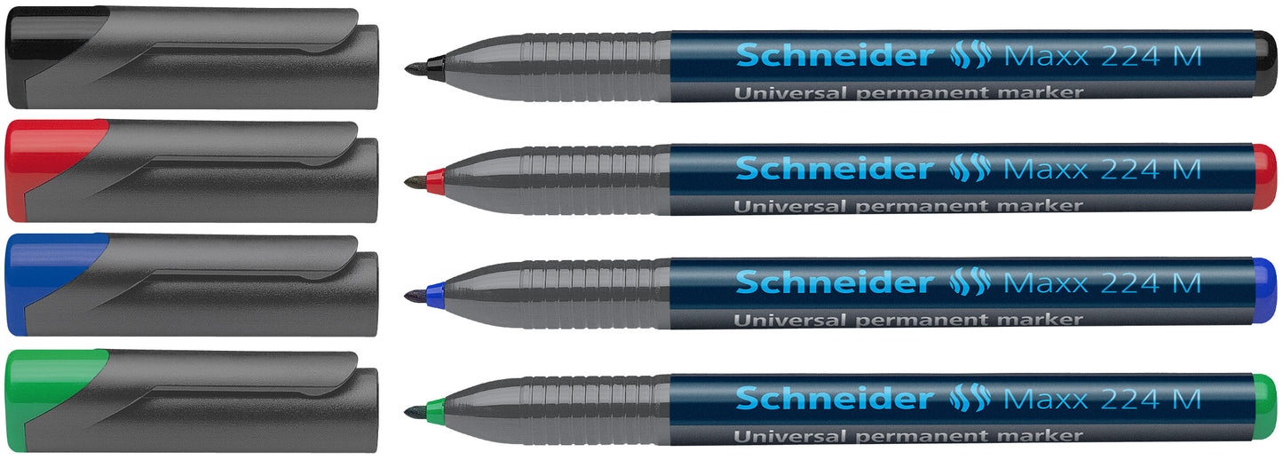 Universalpenna Schneider 220 Permanent Röd 0,4mm
