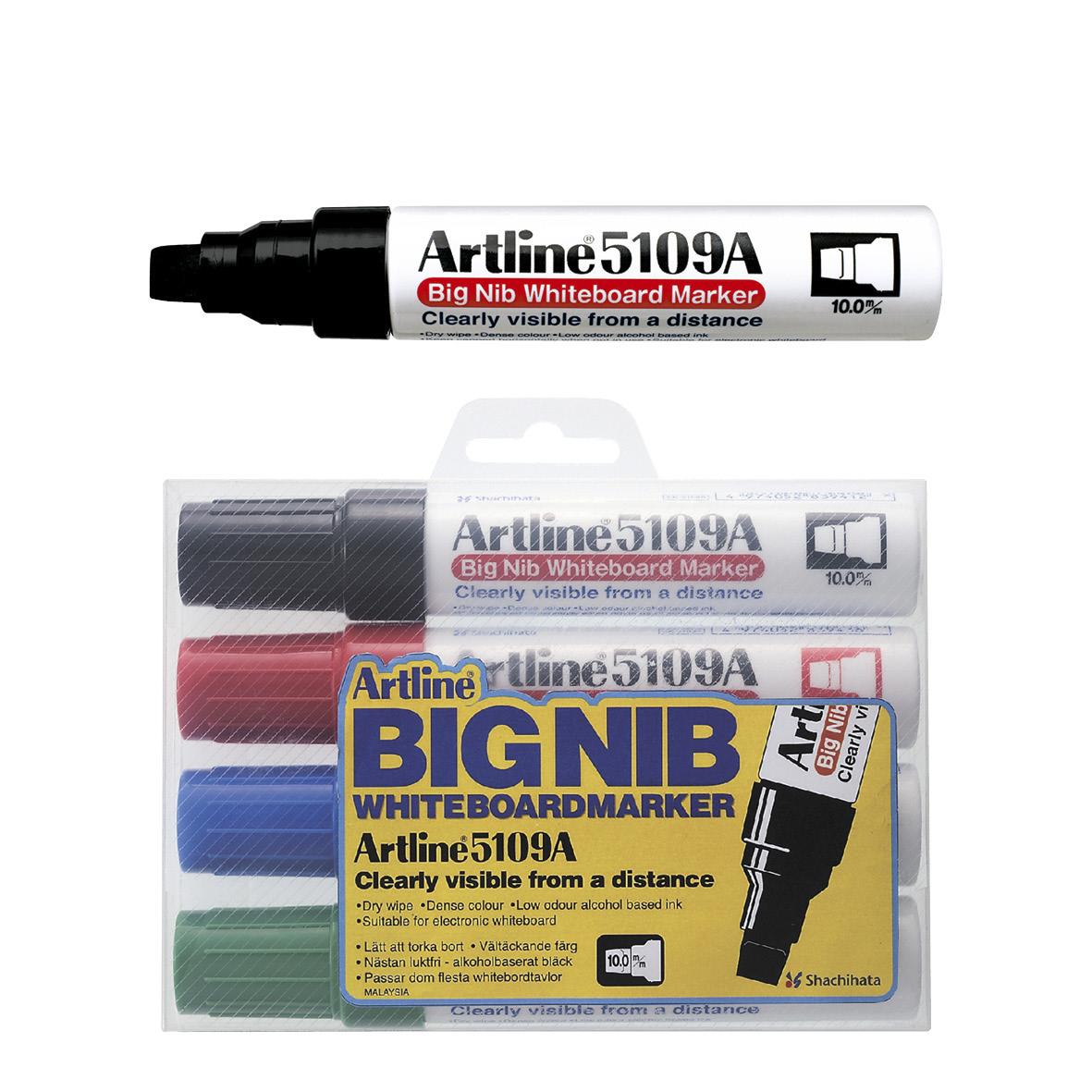 Whiteboardpenna Artline Bignib 5109A Svart 10mm