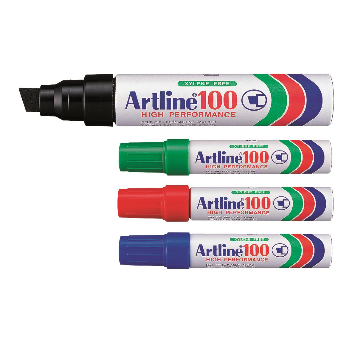 Märkpenna Artline 100 Skuren Svart 7,5/12mm
