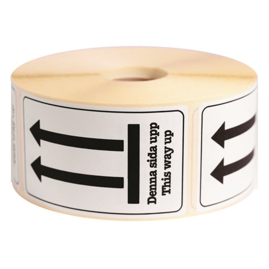 Transportetikett Denna sida upp